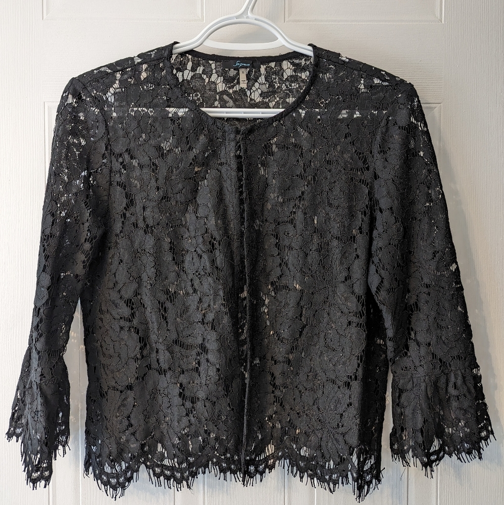 Black Soprano lace bolero
